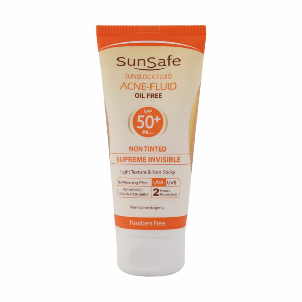 فلوئید ضد آفتاب فاقد چربی+SPF 50 سان سیف