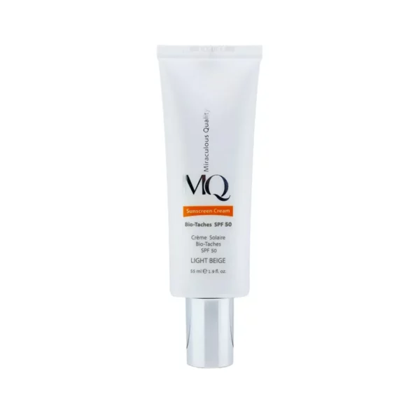 کرم ضد آفتاب ام کیو پوست چرب رنگ نچرال بژ spf 50